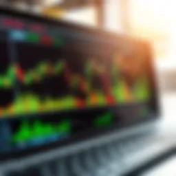 Chart showcasing day trading trends