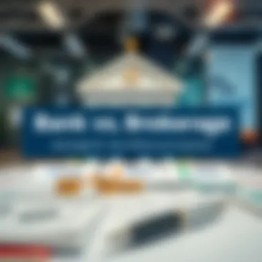 Infographic showcasing the advantages of using banks and brokerages