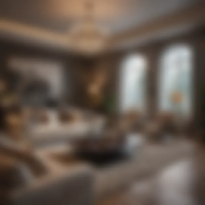 A luxurious interior of a well-furnished home representing personal comfort.