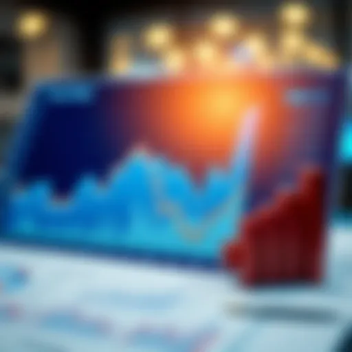 Graph illustrating financial trends