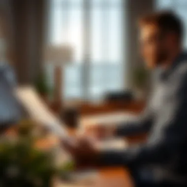 Informed Decision Making in Real Estate A skilled investor making informed decisions with market data