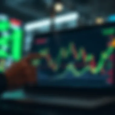 Analyzing Stock Trends An analytical chart showing stock trends