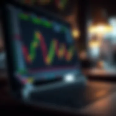 Stock Market Data Overview A close-up of a laptop displaying stock market data