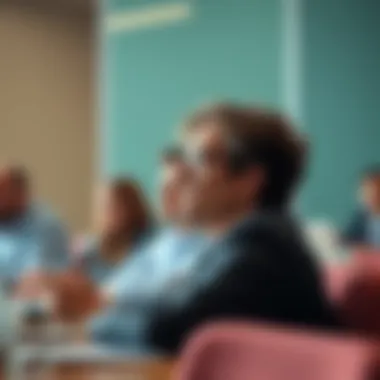 A financial advisor participating in a professional development seminar.