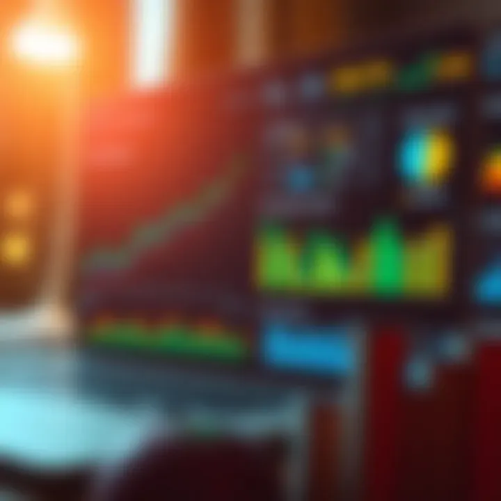 Analytics Dashboard for Informed Decision Making Illustration of analytics dashboard with market trends and data