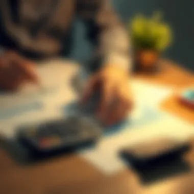 Assessing Financial Readiness Calculating finances with a calculator and paperwork