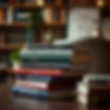 A stack of influential investment books