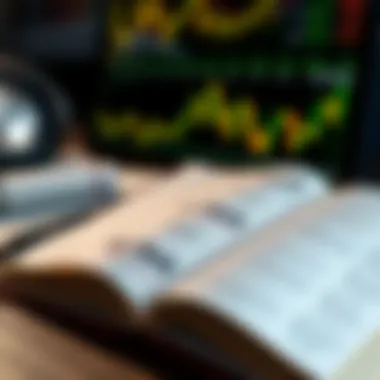 Stock Market Insights An open book with stock market charts