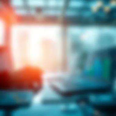 An abstract representation of market research and analysis