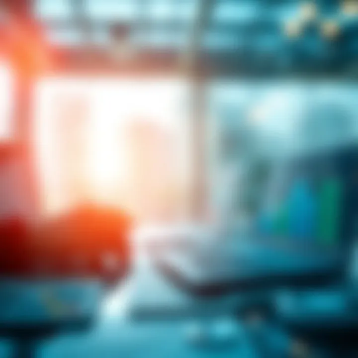 An abstract representation of market research and analysis