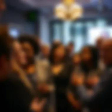 Diverse Professionals at a Networking Event Networking event showcasing diverse professionals