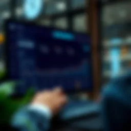 User interface of a financial advisor software showcasing features