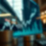 A graph depicting stock market performance over time