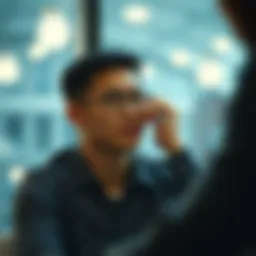 A visual representation of individuals contemplating financial decisions