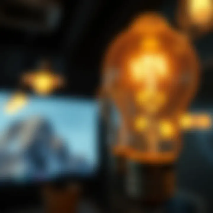 Illuminating Innovative Concepts A light bulb symbolizing innovative ideas and creative thinking