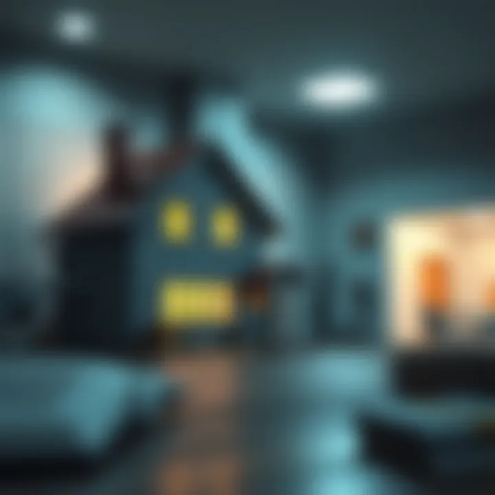 Visual representation of risks associated with home equity borrowing