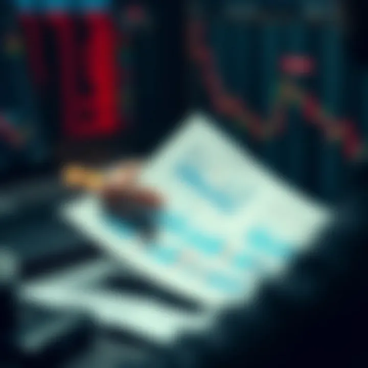 Market Trend Analysis Techniques A person analyzing market trends with charts on a notepad