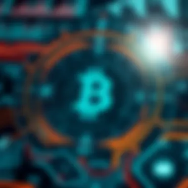 A futuristic digital currency interface