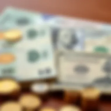 A visual comparison of traditional currency versus digital currency