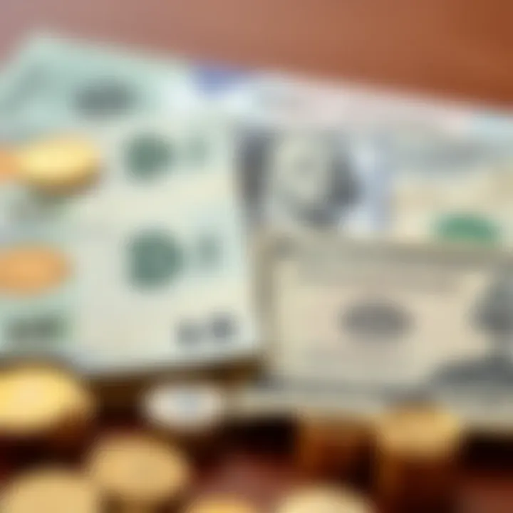 A visual comparison of traditional currency versus digital currency