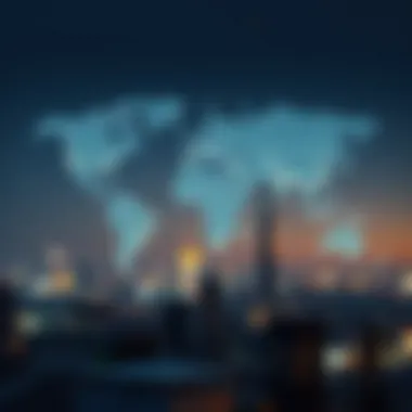 Global map highlighting the largest companies