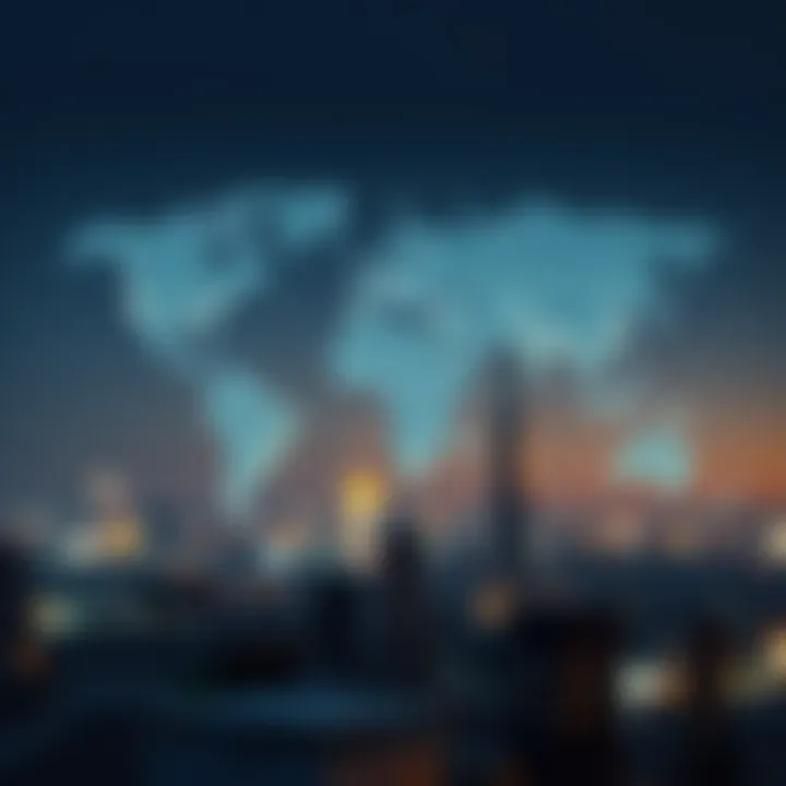 Global map highlighting the largest companies