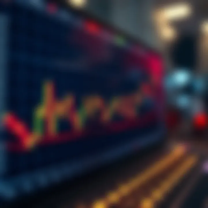 Stock Trends Analysis An analytical chart depicting stock trends