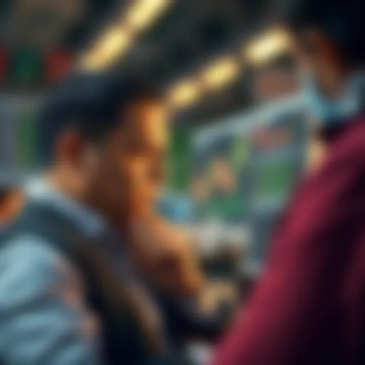 Risk Management Review A thoughtful trader reviewing risk management strategies