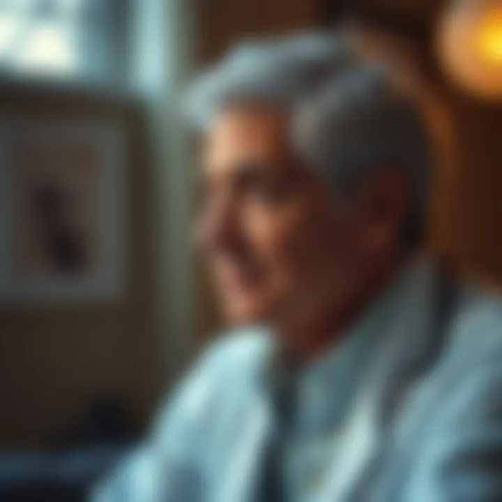 A thoughtful individual reflecting on healthcare choices