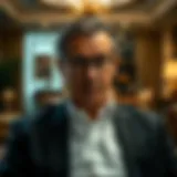 Portrait of a billionaire in a luxurious office