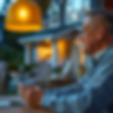 Evaluating Home Equity Impact of Reverse Mortgages Illustration of a homeowner evaluating equity impact
