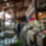 A vibrant local marketplace showcasing diverse products.