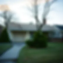 Exterior view of a foreclosed property