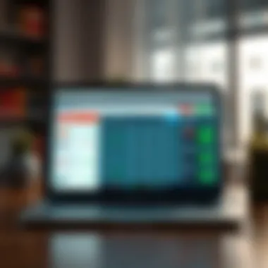A laptop displaying an online platform for currency transactions