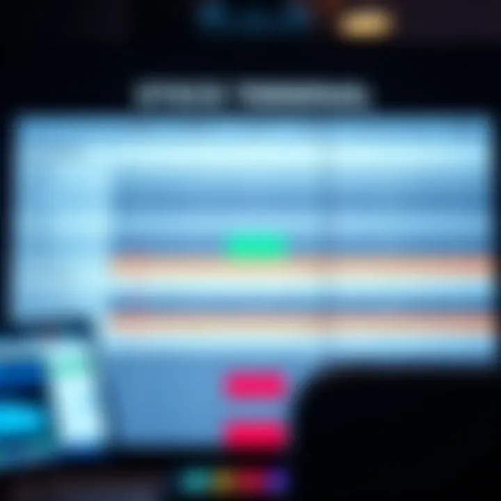 Comparative Analysis of Stock Terminal Features A comparison chart of top-rated stock terminals with key features highlighted