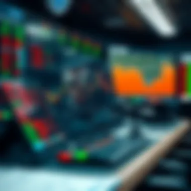 Exploring Stock Terminal Functionality A sophisticated stock terminal interface showcasing various financial metrics