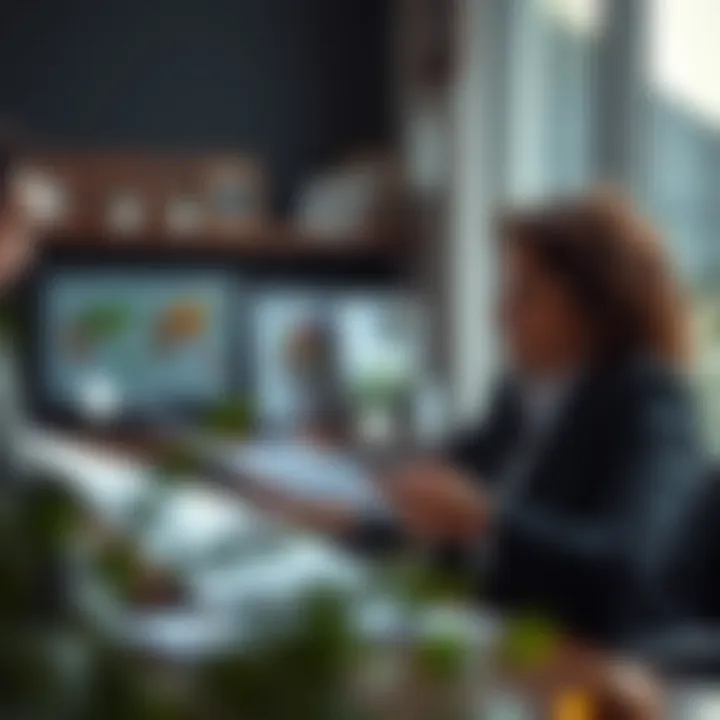 A financial planner reviewing mortgage options