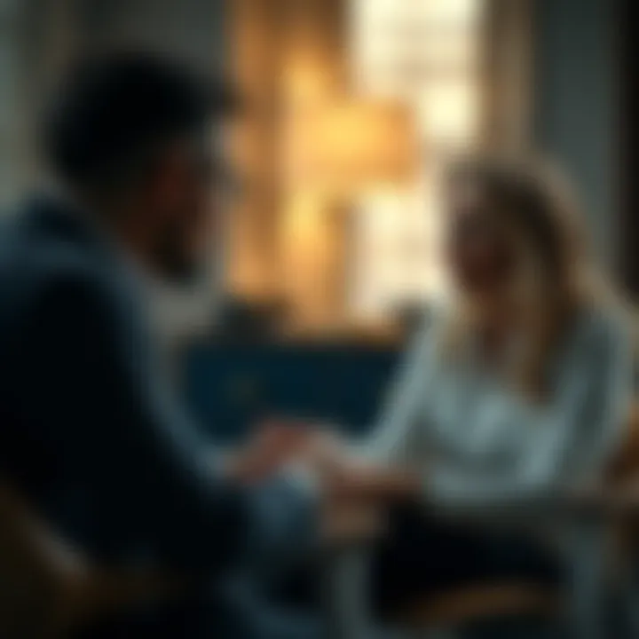 Guidance from Mortgage Advisors on Pre-Approval Homebuyer consulting with a mortgage advisor