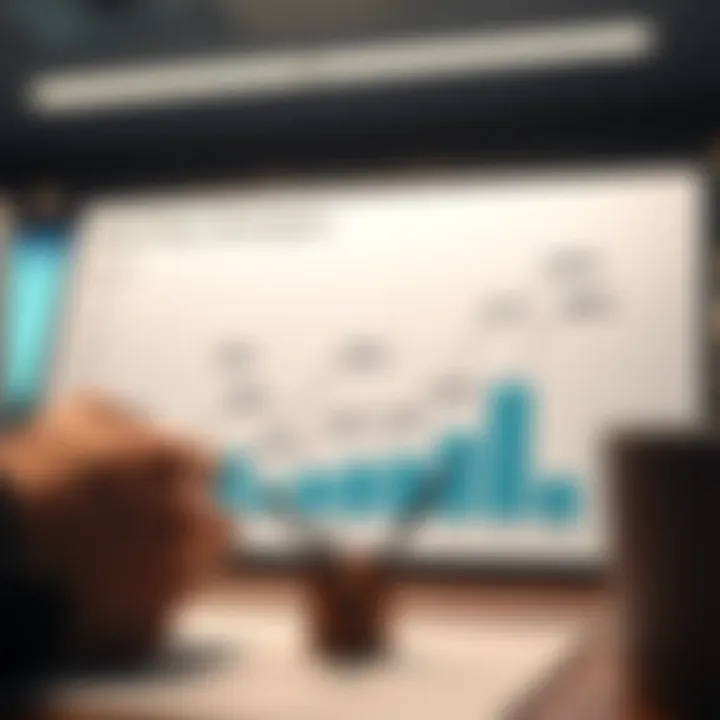 Graph depicting cash flow management strategies