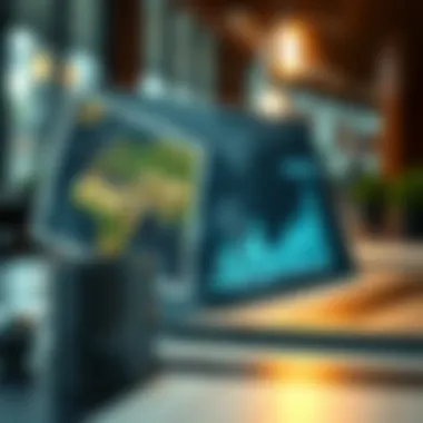 Visual representation of sustainability metrics impact