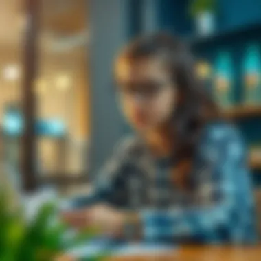 Planning for a Bright Financial Future Conceptual image of a young individual planning their financial future