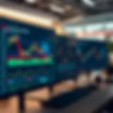 A modern trading platform showcasing stock charts and data analysis