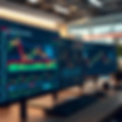 A modern trading platform showcasing stock charts and data analysis