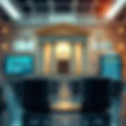 Illustration of automated bank transactions