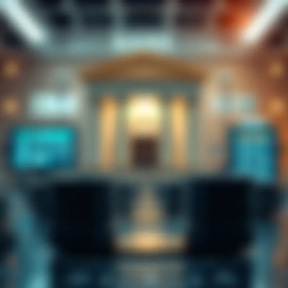 Illustration of automated bank transactions