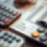 Detailed calculator showing tax calculations