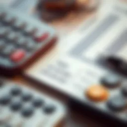 Detailed calculator showing tax calculations