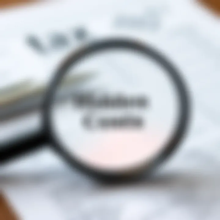 Identifying Hidden Costs in Tax Filing Hidden fees represented by a magnifying glass on documents