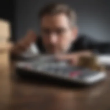 Calculating Your Debt-to-Income Ratio Illustration of Debt-to-Income calculation