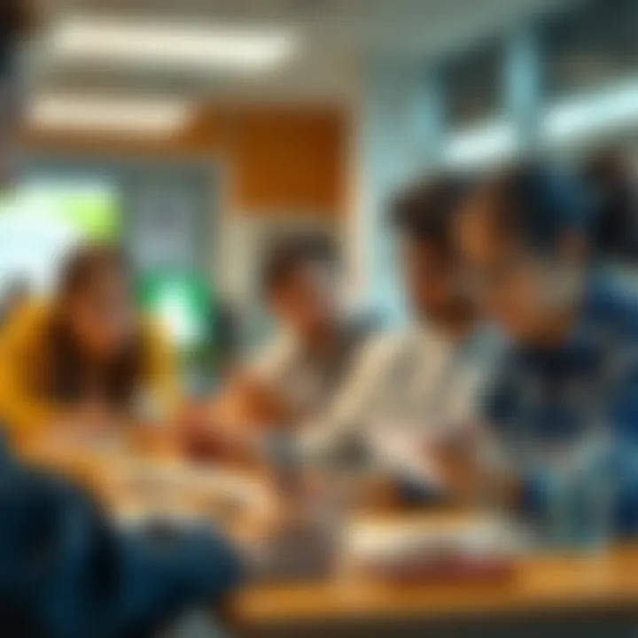 Engagement in Financial Learning Students engaging in financial education activities